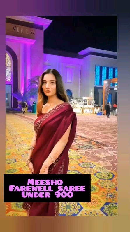Meesho farewell saree