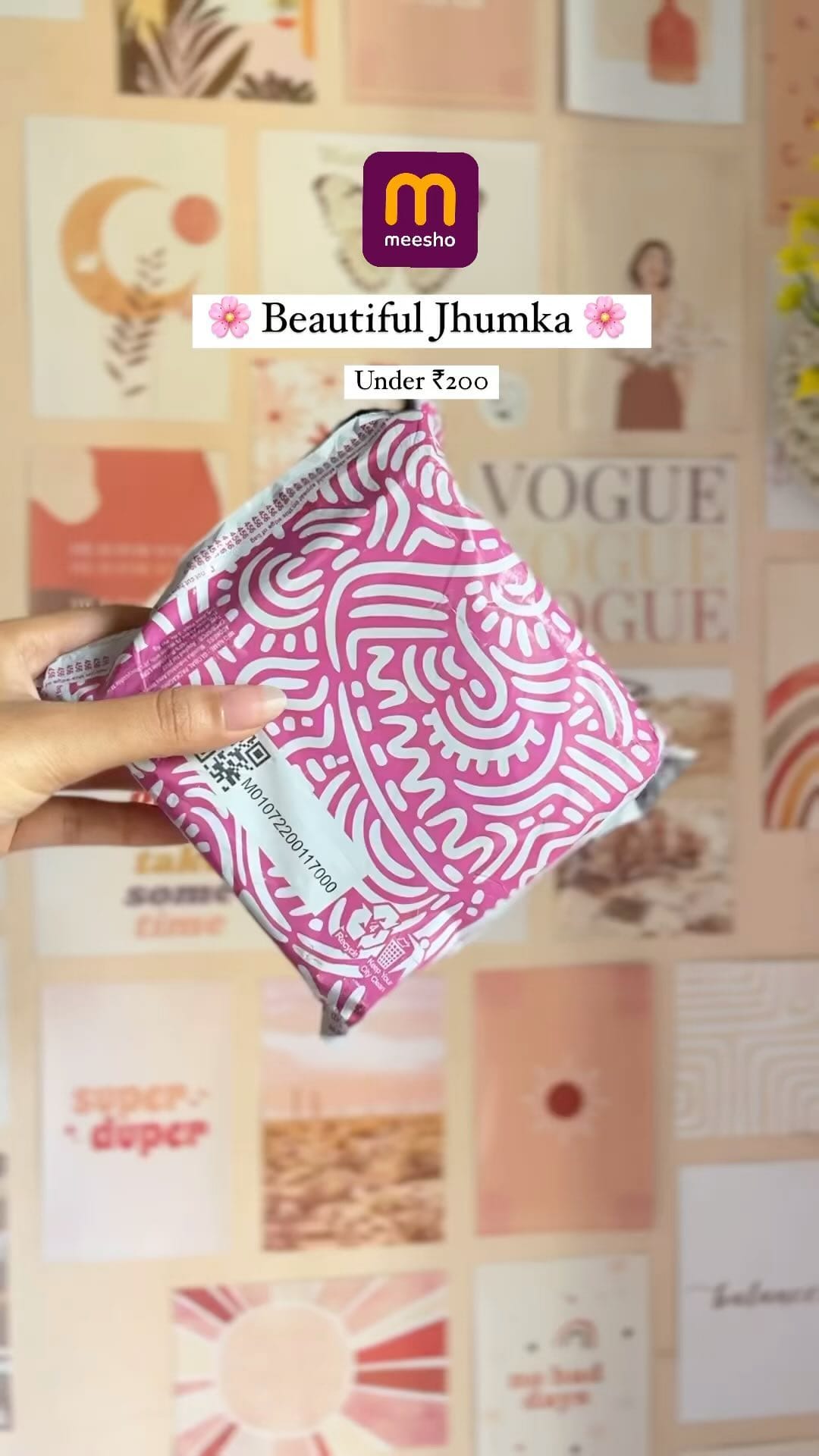 Beautiful Jhumka from Meesho