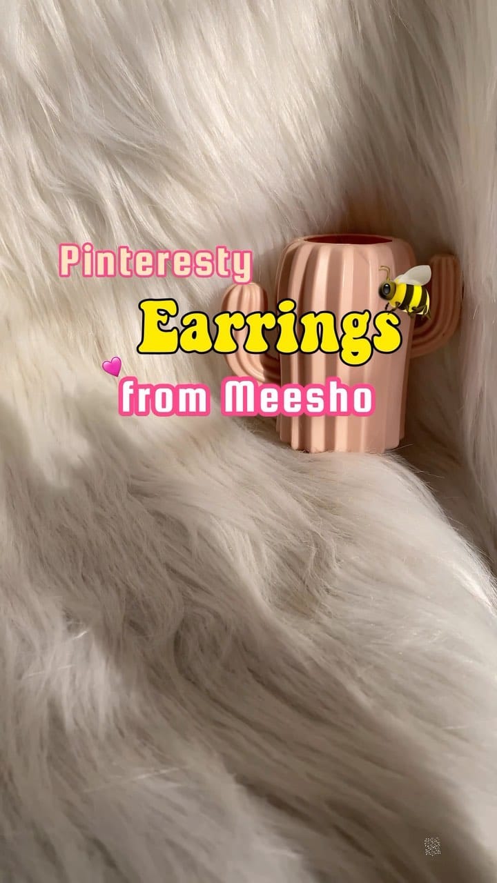 Pinteresty earrings from Meesho 🎀