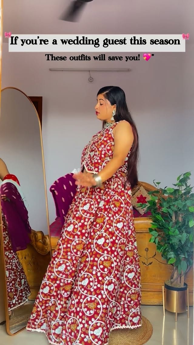 Comment “LINK” and i will send to your DM ❤️👀☺️
Wedding guest outfit ideas 2025 👗✨ Mehndi, Haldi, Sangeet & Reception looks 💃 Perfect shaadi outfit inspo under budget 🌸 #WeddingOutfitIdeas 
#WeddingGuestLook #ShaadiOutfits #IndianWeddingFashion #WeddingOOTD #ShaadiSeason #IndianOutfitIdeas #WeddingStyleInspo #fyp #explorepage✨ #trendy