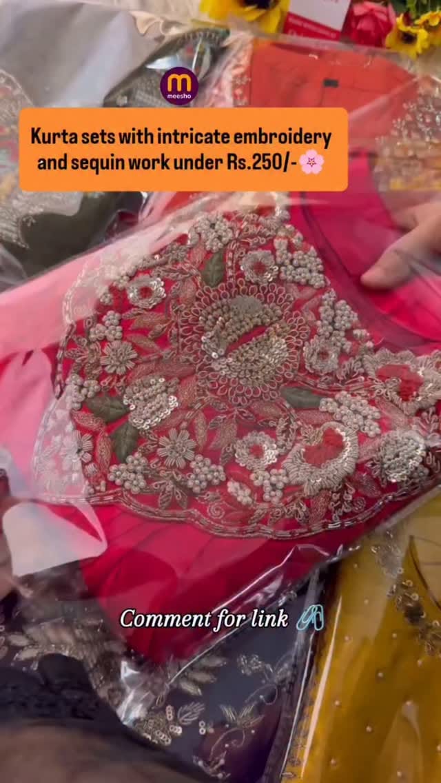 Kurta sets with embroidery & unique work 
#yjsssk