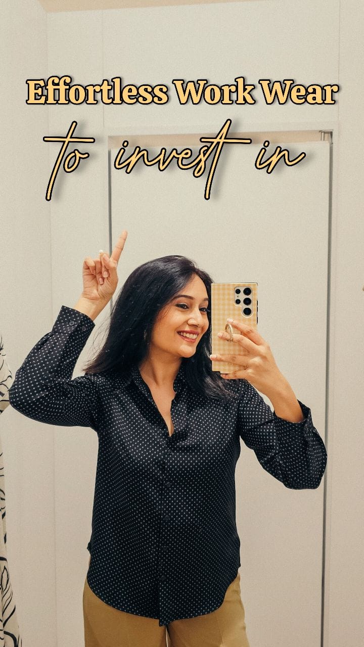 Smart workwear doesn't mean boring basics. As a Personal Stylist  I look for pieces that feel premium, fit effortlessly, & make everyday dressing easier.
These staples are functional, versatile & styled with intention.
.
𝐂𝐨𝐦𝐦𝐞𝐧𝐭 𝐛𝐞𝐥𝐨𝐰 "Smart" 𝐭𝐨 𝐠𝐞𝐭 𝐚𝐥𝐥 𝐭𝐡𝐞 𝐟𝐞𝐚𝐭𝐮𝐫𝐞𝐝 𝐩𝐫𝐨𝐝𝐮𝐜𝐭 𝐥𝐢𝐧𝐤𝐬 𝐬𝐞𝐧𝐭 𝐝𝐢𝐫𝐞𝐜𝐭𝐥𝐲 𝐭𝐨 𝐲𝐨𝐮𝐫 𝐃𝐌𝐬.
• 𝐈𝐟 𝐲𝐨𝐮 𝐚𝐫𝐞 𝐍𝐨𝐭 𝐚 𝐅𝐨𝐥𝐥𝐨𝐰𝐞𝐫, 𝐲𝐨𝐮 𝐦𝐚𝐲 𝐧𝐨𝐭 𝐛𝐞 𝐚𝐛𝐥𝐞 𝐭𝐨 𝐬𝐞𝐞 𝐭𝐡𝐞 𝐬𝐞𝐧𝐭 𝐥𝐢𝐧𝐤 𝐢𝐧 𝐃𝐌𝐬. 𝐅𝐨𝐥𝐥𝐨𝐰 𝐦𝐞 & 𝐭𝐡𝐞𝐧 𝐜𝐨𝐦𝐦𝐞𝐧𝐭/𝐬𝐡𝐚𝐫𝐞 𝐭𝐨 𝐬𝐞𝐞 𝐭𝐡𝐞 𝐥𝐢𝐧𝐤𝐬.
• 𝐘𝐨𝐮 𝐦𝐚𝐲 𝐚𝐥𝐬𝐨 𝐧𝐨𝐭 𝐬𝐞𝐞 𝐭𝐡𝐞 𝐬𝐡𝐚𝐫𝐞𝐝 𝐋𝐢𝐧𝐤𝐬 𝐢𝐟 𝐲𝐨𝐮𝐫 𝐈𝐧𝐬𝐭𝐚𝐠𝐫𝐚𝐦 𝐃𝐌 𝐬𝐞𝐭𝐭𝐢𝐧𝐠𝐬 𝐝𝐨 𝐧𝐨𝐭 𝐬𝐮𝐩𝐩𝐨𝐫𝐭 𝐦𝐞𝐬𝐬𝐚𝐠𝐞𝐬 𝐟𝐫𝐨𝐦 𝐞𝐯𝐞𝐫𝐲𝐨𝐧𝐞.
• 𝐘𝐨𝐮 𝐜𝐚𝐧 𝐟𝐢𝐧𝐝 𝐚𝐥𝐥 𝐥𝐢𝐧𝐤𝐬 𝐢𝐧 𝐭𝐡𝐞 𝐁𝐢𝐨 𝐮𝐧𝐝𝐞𝐫 𝐖𝐢𝐬𝐡𝐥𝐢𝐧𝐤 𝐭𝐨𝐨. 
.
.
#personalstylistindia #officewearstyle #workwardrobeessentials #smartdressing #premiumbasics #elevatedstyle #styletips #personalstylist
[ offocewear formals trousers uniqlo personal stylist wardrobe styling work wardrobe fashion consultant ]