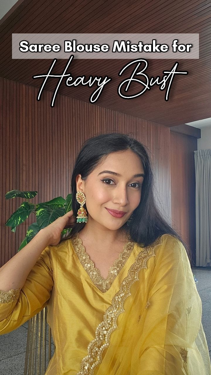 The colour of your blouse can change how your bust looks drastically. A high-contrast blouse instantly cuts your visual flow and brings attention right across your bust line. But a blouse that blends with your saree creates harmony and balance making your body appear proportionate without any effort. So no, it’s not about hiding your bust. It’s about styling it smartly.
.
.
#sareestylingtips #indianwearstyling #bustflatteringoutfits #bodyproportiontips #sareeblouseideas #visualstylingtricks #indianstylist #bodyshapestyling #sareefashion #wardrobestylingtips #personalstylist
[saree blouse contrast saree styling tips blouse colour rules saree blouse mistakes saree blouse guide Indianwear styling tips saree proportion tricks blouse colour matching]