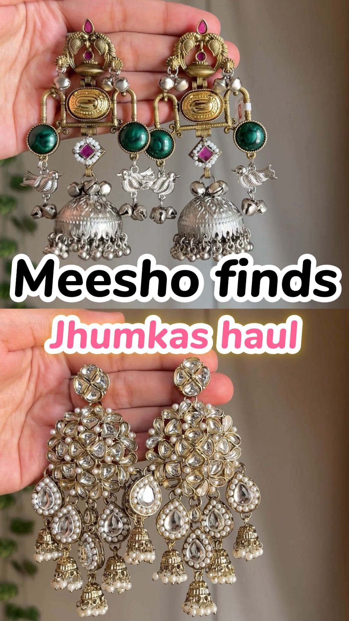 Comment “DM” or Send this reel to me to get link🤍
Jhumkas haul from Meesho🤩
These are highly recommended🌟🙌🏻
@meeshoapp 
.
.
.
.
.
.
Kashmiri earrings, Meesho jhumka haul, Meesho findsviral traditional earrings, meesho ethnic finds, meesho ethnic Jhumkas, Meesho, kurta set from Meesho, meesho long earrings, meesho Kashmiri earrings, ethnic wear, festive wear, Indian ethnic wear, Indian fashion, Indian festive wear, fancy blouses, designer
blouses, navratri blouses, garba night, meesho try on review, partywear blouses under 250}
.
.
.
.
.
.
.
.
#jhumkas #whatiorderedvswhatigot #ethnicwear #meesho
#flipkartfinds #festivewear #pinteresty #cutefinds #budgetfriendly #vase #reelsinstagram #reelkarofeelkaro #reels #jhumka 
#flipkartfashion #reelitfeelit #explorepage #decorideas #influencer #explore #viral