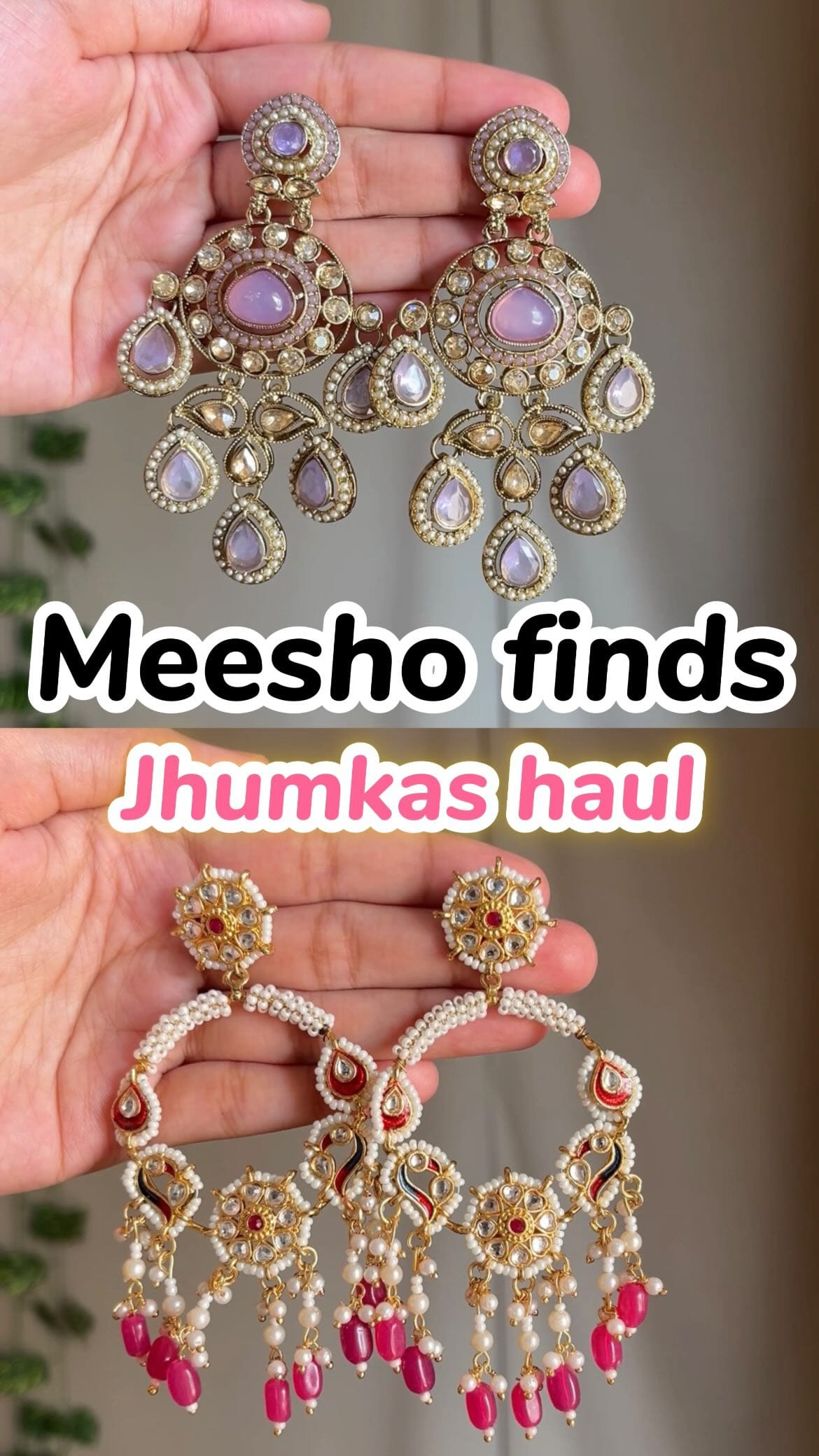 Comment “DM” or Send this reel to me to get link🤍
Jhumkas haul from Meesho🤩
These are highly recommended🌟🙌🏻
@meeshoapp 
.
.
.
.
.
.
Kashmiri earrings, Meesho jhumka haul, Meesho findsviral traditional earrings, meesho ethnic finds, meesho ethnic Jhumkas, Meesho, kurta set from Meesho, meesho long earrings, meesho Kashmiri earrings, ethnic wear, festive wear, Indian ethnic wear, Indian fashion, Indian festive wear, fancy blouses, designer
blouses, navratri blouses, garba night, meesho try on review, partywear blouses under 250}
.
.
.
.
.
.
.
.
#jhumkas #whatiorderedvswhatigot #ethnicwear #meesho
#flipkartfinds #festivewear #pinteresty #cutefinds #budgetfriendly #vase #reelsinstagram #reelkarofeelkaro #reels #jhumka
#flipkartfashion #reelitfeelit #explorepage #decorideas #influencer #explore #viral