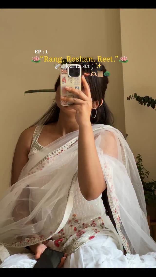 Episode 1 of 
“Rang. Roshan. Reet.” – colours, lights, and culture
 Kurta set - comment for link 
#ａｅｓｔｈｅｔｉｃ #kurta #aesthetically #pinterestaesthetic #suit #tyohaar #rakhi #rakhioutfit #festivevibes❤️ #festivefinds #festivewear #desiaesthetic #desiaesthetics✨️ #desicore #desigirl #desi_diaries #chudiyan #jhumka #desigirlsummer #explore #desipinterest #desivibes #rakhigiftideas #festivelook