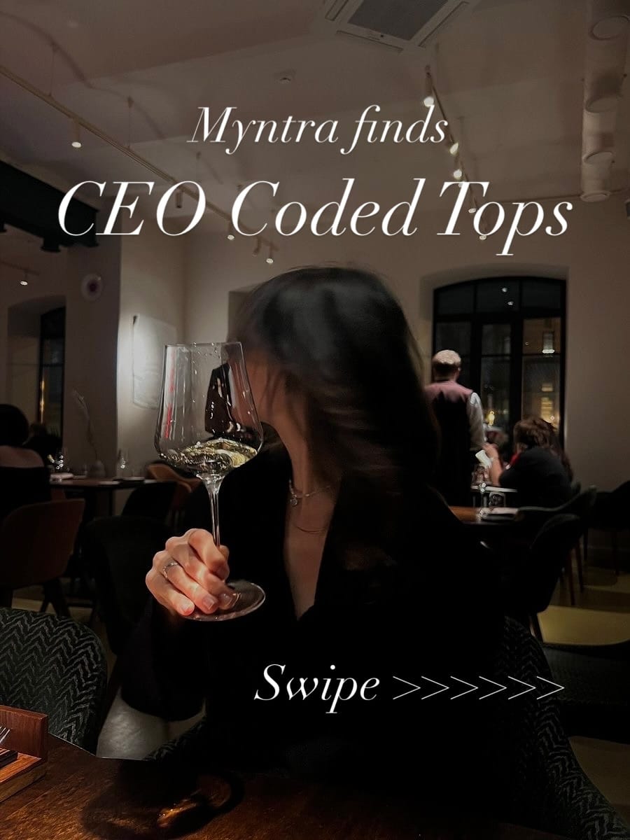 Myntra CEO coded tops 🩷