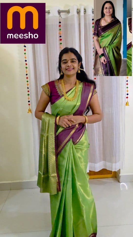 Shop on @meeshoapp,
.
.
.
Comment for Link 🔗,
.
.
.
[Soft silk sarees, Banarasi sarees,wedding sarees, Telugu wedding bridal look, wedding pattu sarees,
Saree draping, saree love❤️, celebrity inspired sarees, Telugu reels, GRWM Reels]
.
.
.
#meesho #meeshosaree #meeshoshopping 
#meeshofashion #ᴛʀᴇɴᴅɪɴɢɴᴏᴡ #viralnow 
#reeltrend #fyp #foryou #explorepageً #telugureels 
#softsilksarees #weddinglook #traditionallook 
#banarasisilk