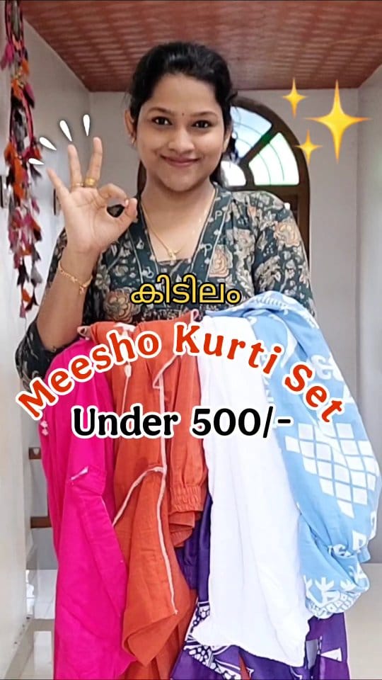 കിടിലൻ രണ്ട് Kurti Set Just 475/-😱🙆🏻‍♀️
#smartstyleanju #meeshofinds #meeshofashion #meeshokurtiset #bestmeeshofinds