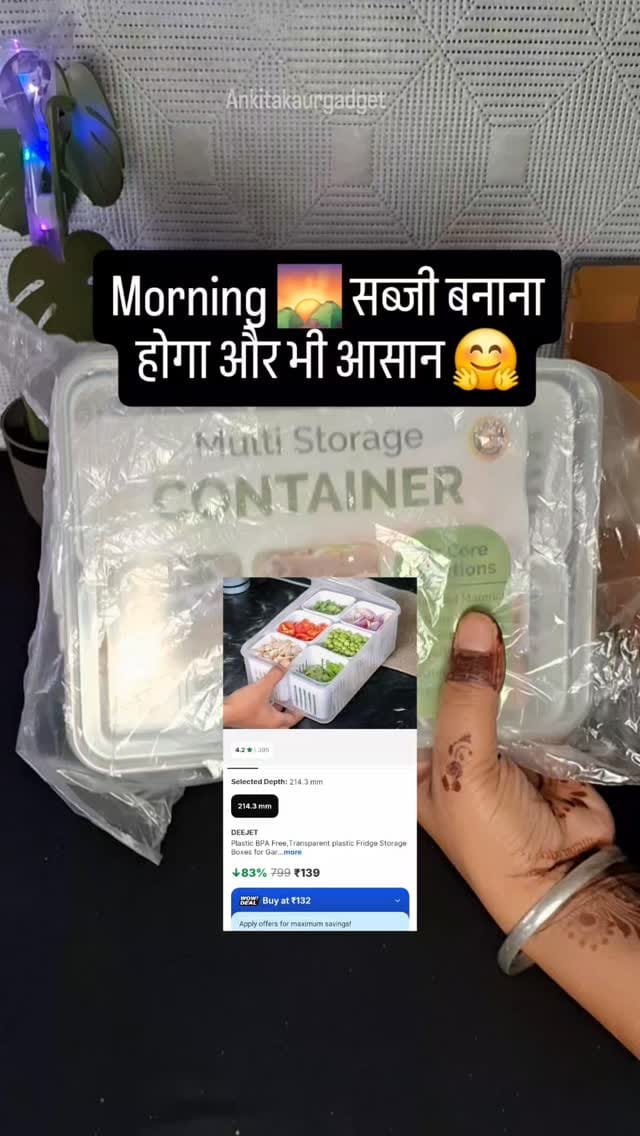 This Multi-Compartment Storage Box changes everything—store anything from spices to snacks with ease!
Comment down "link" to get direct link in DM.
[Home essentials, kitchen finds, flipkart finds, flipkart home finds, storage solutions, multi compartment storage box, flipkart must have, kitchen products, flipkart kitchen haul, kitchen tools, organisers, kitchen organisers, kitchen storage box, fridge organisers, Kitchen Must Haves]
#HomeEssentials #KitchenMustHaves #storagebox #fridgeorganisers #flipkartfinds #uniquefinds #trendingreels #trendingproducts #flipkartmusthaves
#HomeFinds #flipkartkitchenhaul #flipkartkitchenmusthaves #flipkartkitchengadgets