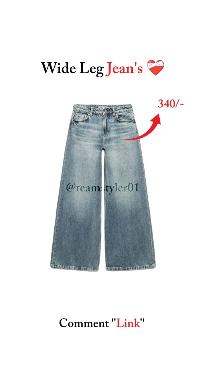 { #widelegjeans } Comment ''Link'' To Get link 🖇️ 
(Make sure you follow me @teamstyler01)
#jean #jeans #wide #leg #wideleg #baggy #fashion #clothes