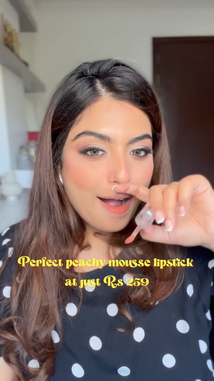 Comment “link” to get the link!🔗 
The shade and the texture is just wowww! That too at such an affordable price. 
•
[lipstick, mousse, affordable lipstick, lipstick, affordable makeup, affordable lipstick, makeupreels, makeup guide]