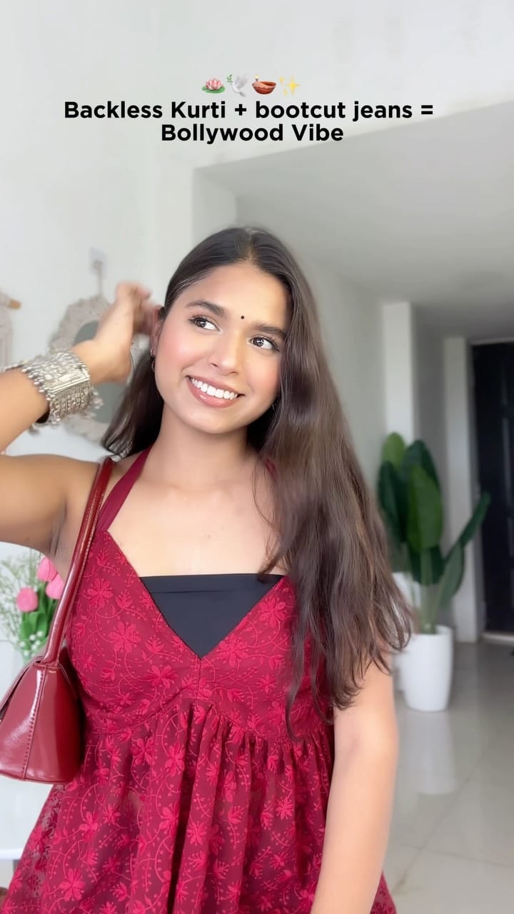 I’m obsessed with this fit 😭💗✨
Kurti - @meeshoapp 🌷
Jeans - @meeshoapp 
Chapal- @meeshoapp 
Earring - @meeshoapp 
Bag - @savana 
Lipbalm - @dotandkey.skincare 🌷
.
.
.
.
(Desi girl, saree, desi outfit, Indian, ethnic, college, grwm)
#reels #reelsinstagram #reelitfeelit #reelkarofeelkaro
#explorepage * #explore #explorepage #yp #fyp #foryou #foryoupage #aesthetic #a esthetic #viral #viralvideos #trend #trendingreels #trending #bollywood #desi #kurti #shortkurti #grwm #grwmreel #grwmmakeup #grwmoutfit