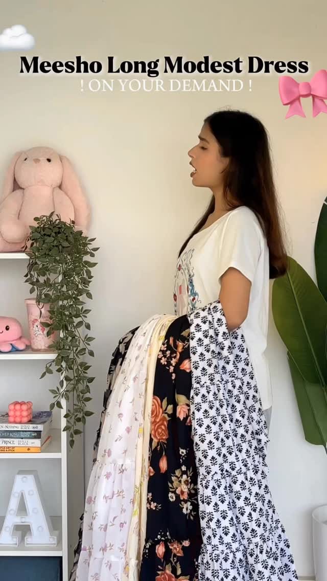 Modest dress >>>> 💗🤌🏻
@meeshoapp 
[ printed dress, affordable dress, dress, floral dress, birthday dress, summer dress, dress haul, Meesho, Meesho finds, Meesho dress haul, dress under 400, printed dress, jeans, Pants, affordable fashion, affordable shopping, Meesho review, birthday dresses, birthday outfits ideas, birthday outfits inspo, fall outfits, holiday outfits, nye outfit, dress haul, spring dress haul, haul ]
.
.
.
.
#meeshofinds #meeshodress #meesho
#meeshofashion
#meeshohaul #dress #birthdayoutfit #birthdaydress #summerdress #floraldress #mididress #shortdress #affordablefinds #whatiorderedvswhatigot #outfitideas #partywear #jeanswear #pants #reelkarofeelkaro #reelkarofeelkaro #reelinstagram #reels #fashiongram #explorepage #foryou #trend #aesthetic