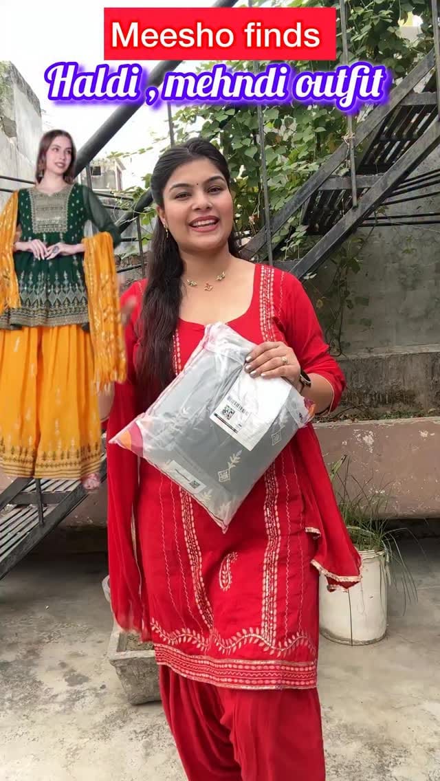 Comment ‘suit’ for links 🔗 @meeshoapp #meesho #weddingseries #weddingcollection #mehndihaldioutfit #kurtasethaul #meeshofinds2025❤️ #trendingreels #ethnicwearonline #you #reelsinstagram 
Follow @anusha_sisodia07 for more such content ❤️🫶🏻