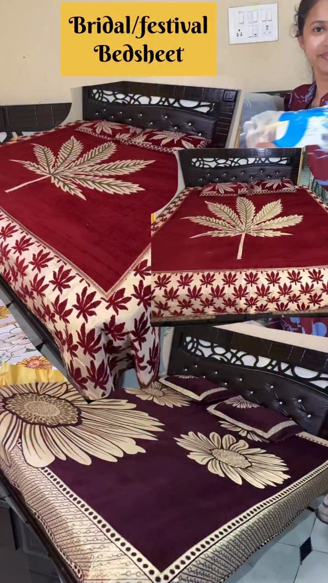 Bridal bedsheet for new bride//gift purpose/ comment for link @flipkartfashionofficial