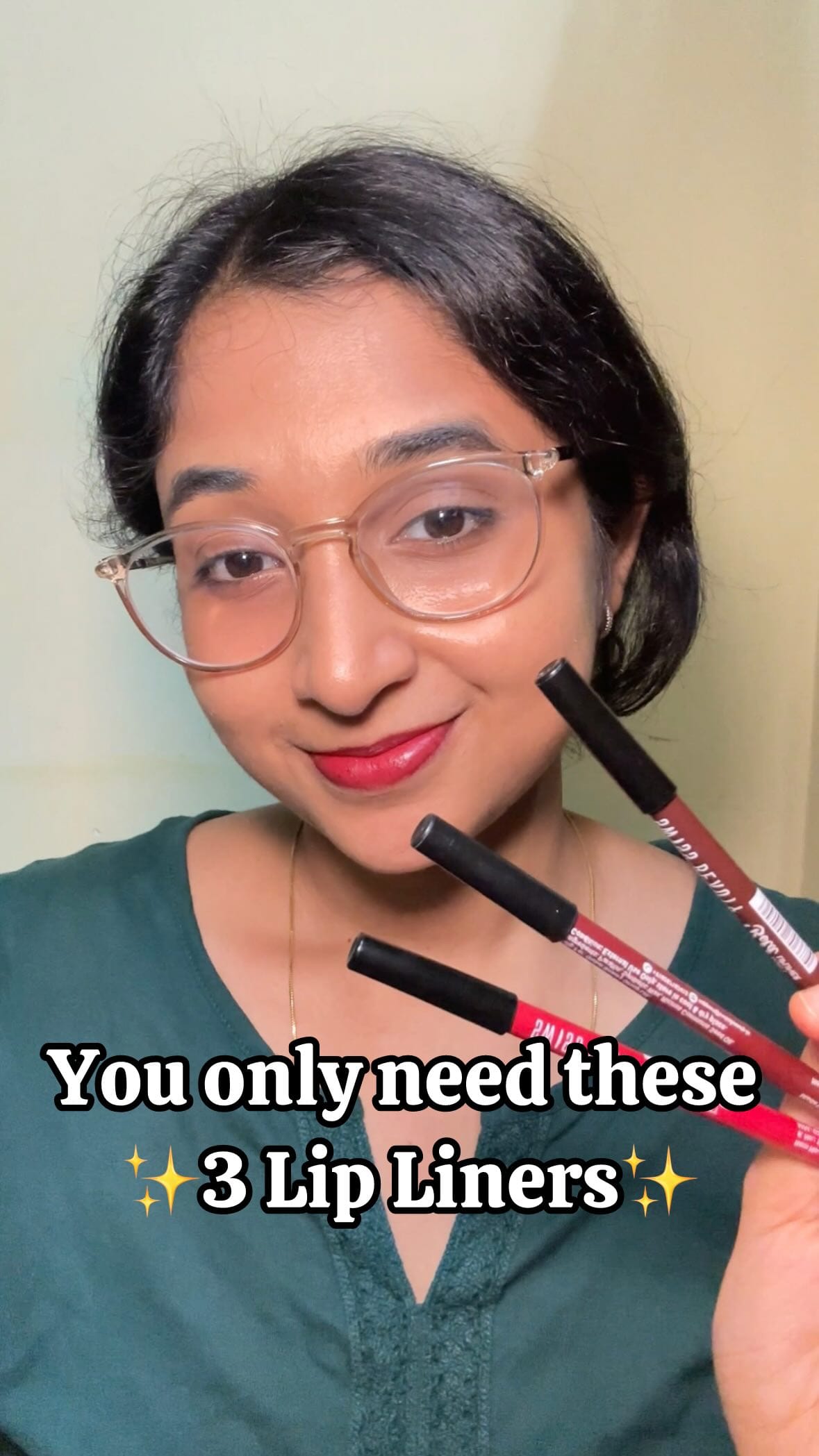 Comment for Link 🔗 
@officialswissbeauty Has the creamiest Lip liners♥️✨
• Dark chocolate 
• Burgundy 
• Hot Red
#beautyandlifestylewithishu #explorepage #reelsinstagram #reels #ugc #ugccreator #selfcare #selflove #lipliner #lipstick #lippies #lipcombo #lipcombos #liplover #lipsticklover #lipstickoftheday #liplinerpencil #liplinertutorial #lipsticktutorial #liplinerset #swissbeauty #flipkartfinds #affordable #affordablemakeup #makeup #makeuptutorial #makeupfinds #lipmakeup #simplemakeup #makeuplook