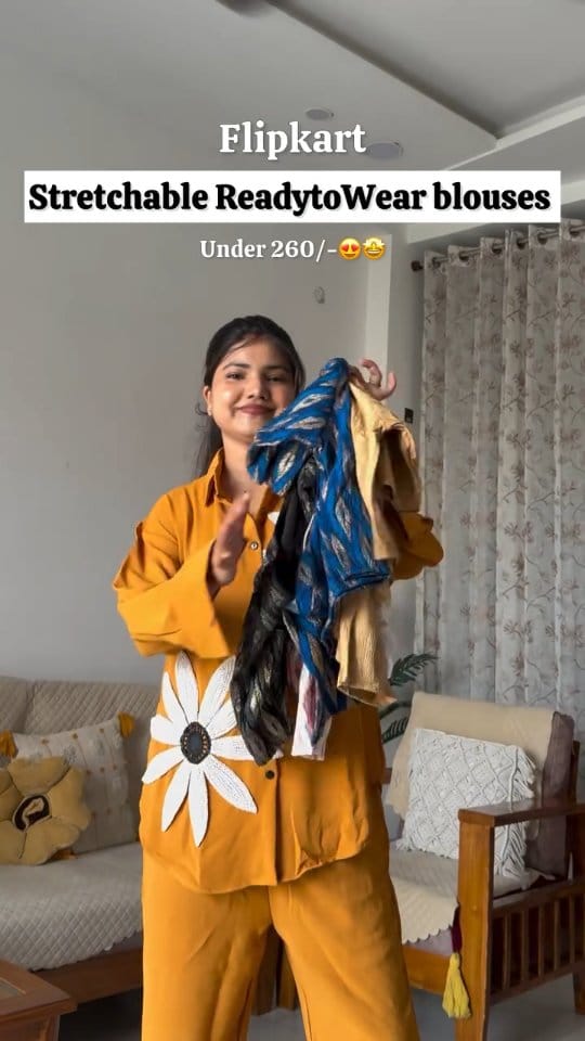 Stretchable readywear blouses @flipkart