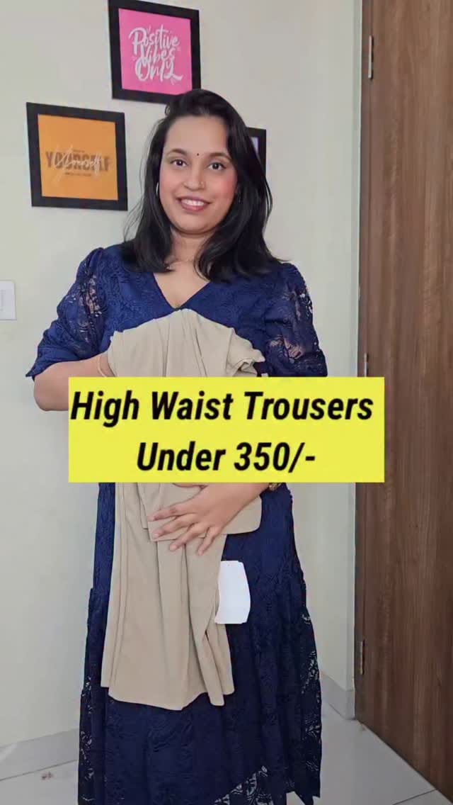 High waist trousers under ₹350 
@myntra