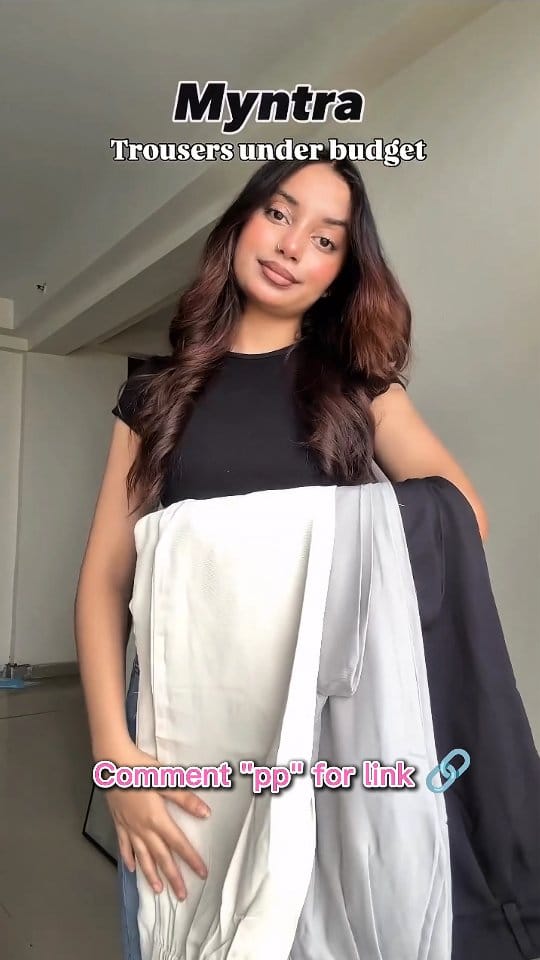 Comment “pp” for direct links or share this reel to get the auto-link in your DM’s ✨🖤
I’m wearing size 26 in all fits!
---
#myntra #myntrafinds #myntrahaul #pants #bottomwear #trousers #myntrafashion #tryonhaul #affordablefashion #fashionreels #ootdfashion #trendalert #explorepage