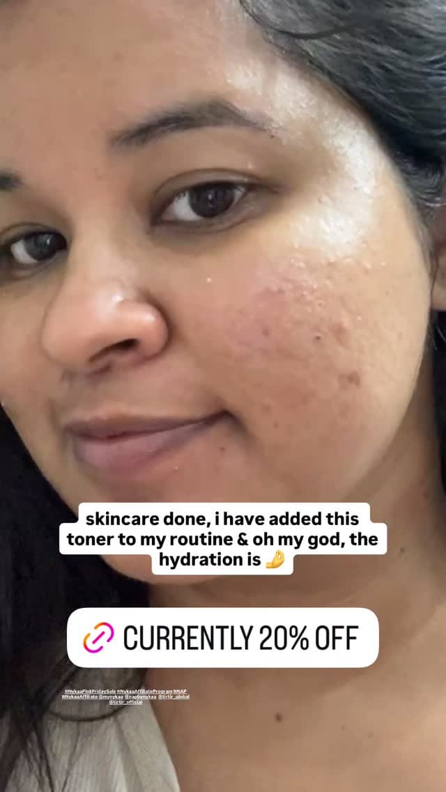 skincare done, i have added this toner to my routine & oh my god, the hydration is 🤌 #NykaaPinkFridaySale #NykaaAffiliateProgram #NAP #NykaaAffiliate @mynykaa  @napbynykaa  @tirtir_global @tirtir_official