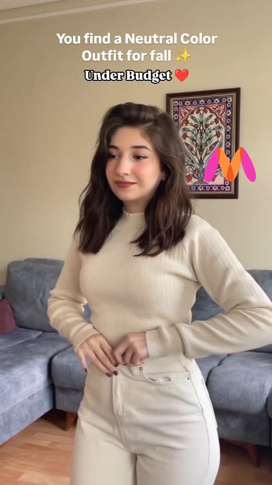 Myntra Funds Neutral Color Outfit