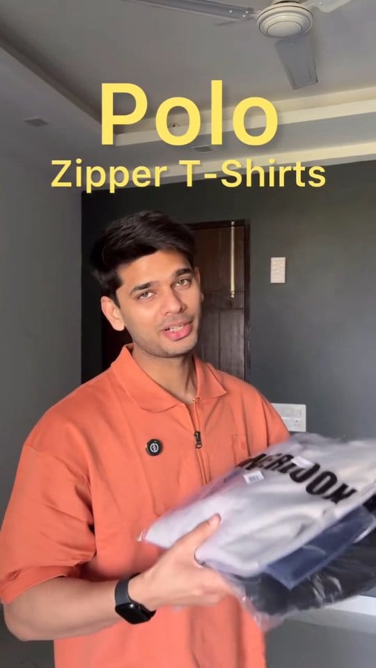 Polo zipper tshirt