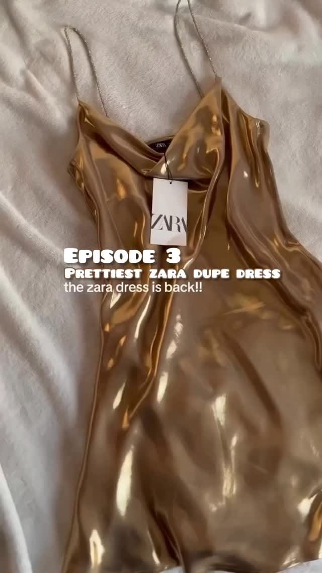 Zara golden dress dupe under 1k
