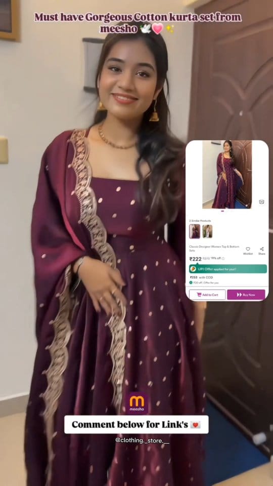 Follow & comment for link 🔗 
Follow - @clothing._store.__ 
Meesho finds, meesho viral products, Asmr Unboxing, Asmr video, meesho Unboxing, meesho viral finds, meesho new products, meesho must haves, affordable finds, meesho finds under budget, Asmr community, under budget, under 299, meesho deals, meesho haul, trending audio, meesho, kurti, dress, clothing store, new
.
.
.
.
.
.
#meeshofinds #meeshoviralproducts #asmrunboxing #asmrvideo #meeshoapp #meeshounboxing #meeshohaul #meeshomusthaves #asmrcommunity #underbudget
#meeshoproducts #meeshounder500 #afffordablefinds #kurties #kurti #clothingstore #clothing #new