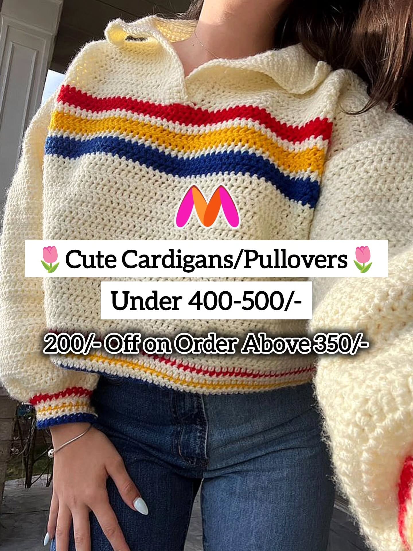 [don't DM] Follow then comment "link" (tap on "visit my wishlink" to see all tops. 
@myntra 
#myntra #myntrafinds #winterwear #cardigan #sweaters