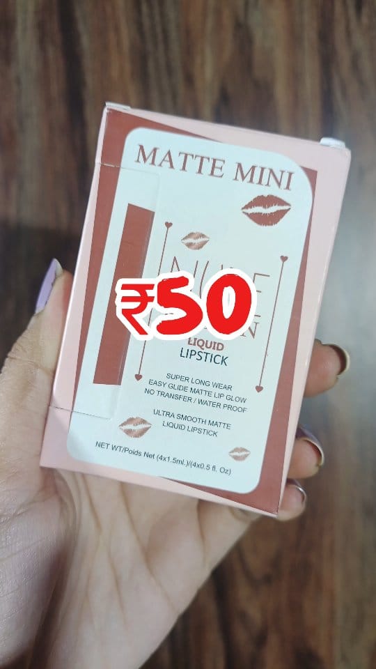 4 mini matte lipstick at just ₹50 😍😍 #meesho @meeshoapp #viral