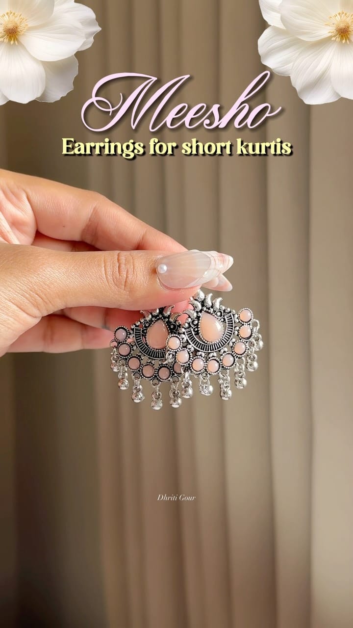 Earrings set for ₹184✨| Comment for links🌸
.
.
.
.
.
#reels #reelsinstagram #jhumka #earrings #ethnicearrings #shortkurti #meeshofinds #meeshohaul #meesho #earringshaul #jhumkies #jhumkis #jhumke #reelsexplore #affordable #kurti #jewellery #desi #indianjewellery #fyp #trending #explorepage #fyp 
[ reels , meesho finds , earrings for short kurtis , haul , meesho haul , short kurti earrings , small jhumke , jhumkis , jhumka , small earrings , ethnic earrings finds , jewellery haul , indian jewellery haul , jewellery for ethnic wear , desi core , viral , explore page , festive wear , meesho fashion , affordable ]