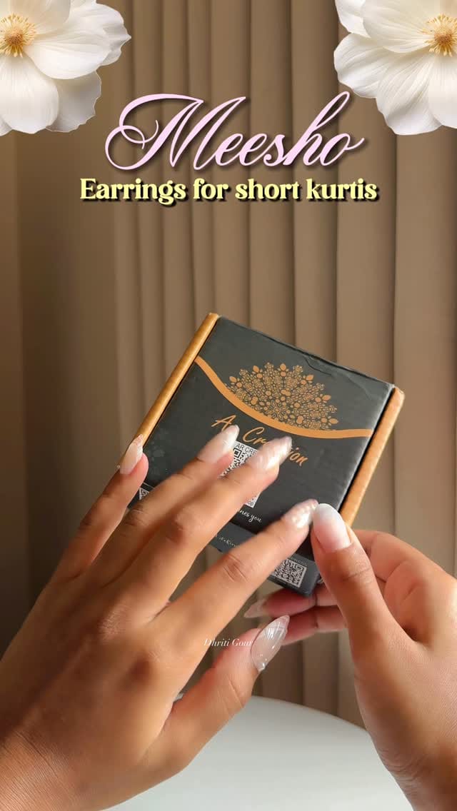 Earrings set for ₹184✨| Comment for links🌸
.
.
.
.
.
#reels #reelsinstagram #jhumka #earrings #ethnicearrings #shortkurti #meeshofinds #meeshohaul #meesho #earringshaul #jhumkies #jhumkis #jhumke #reelsexplore #affordable #kurti #jewellery #desi #indianjewellery #fyp #trending #explorepage #fyp 
[ reels , meesho finds , earrings for short kurtis , haul , meesho haul , short kurti earrings , small jhumke , jhumkis , jhumka , small earrings , ethnic earrings finds , jewellery haul , indian jewellery haul , jewellery for ethnic wear , desi core , viral , explore page , festive wear , meesho fashion , affordable ]