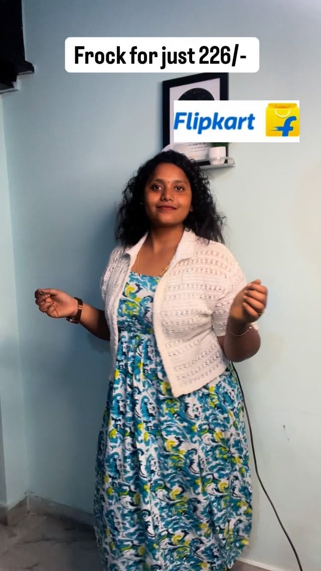 Cute frock for 226/- 🥰
#trendingreels #trending #viral #flipkart #flipkartfashion #flipkartfinds #viralvideos #frock #plussize #plussizestyle #plussizefashionblogger #divyamammula #reelitfeelit #reelkarofeelkaro #explore #explorepage✨ #fypage #fyp #foryoypage
