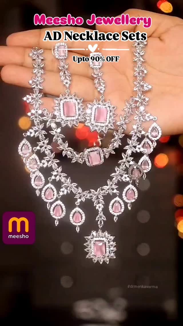 Viral necklace sets with AD Studded