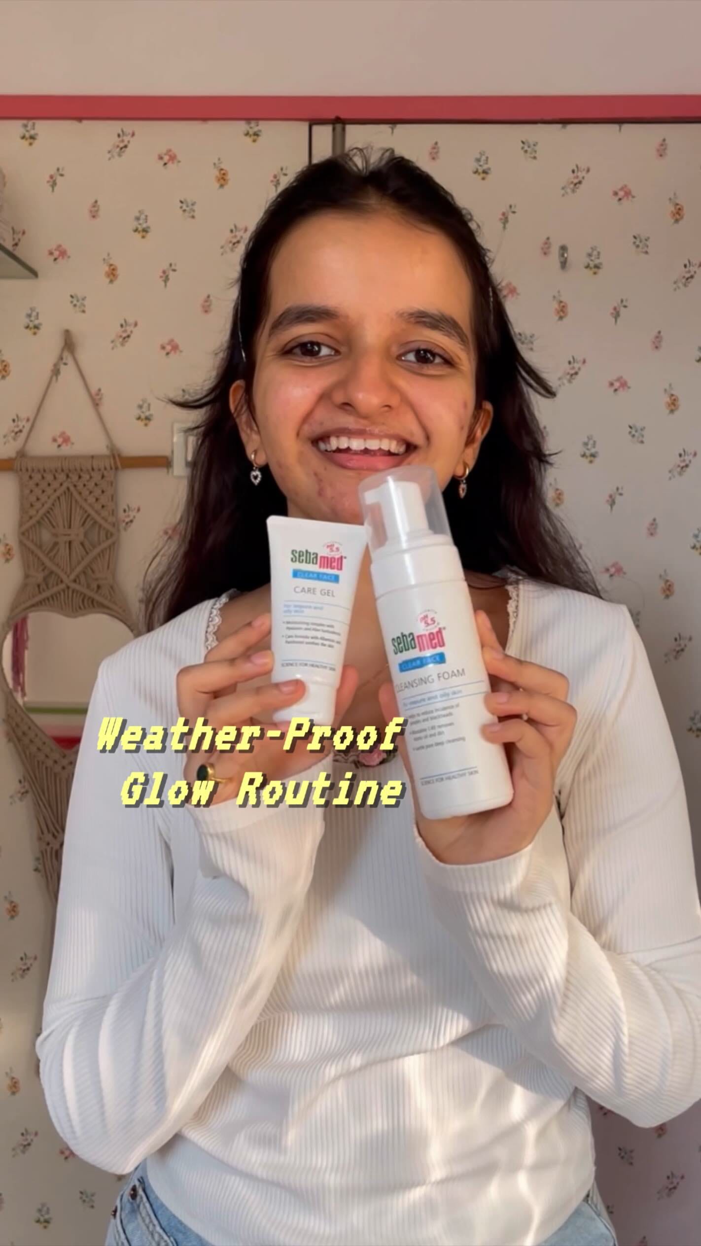 With Mumbai’s weather playing hot-and-cold, my skin deserves the best care! 🌦✨ Keeping my skin barrier protected with Sebamed’s ideal pH 5.5 Foaming Face Wash and Care Gel—because healthy skin is always in! ⭐️🫶🏼