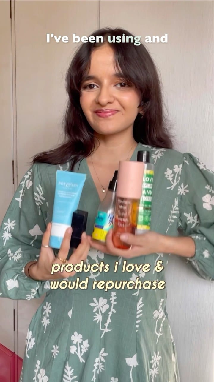 repurchasing these as soon as they get over, cuz i was rlly happy w them ⭐️🎀
you can comment “products” for details, i’m mentioning the brands below
@dotandkey.skincare barrier repair moisturizer 
@lovebeautyandplanet_in olive and peptide bond repair range
@plumbodylovin hawaiian rumba body mist
@aqualogica.in sweet summer kiss mist 
@mynykaa caramel margarita
#reels #reelsinstagram #reelsvideo #reelsindia #reelsviral #reelkarofeelkaro #reelitfeelit #explore #explorepage #explorepage✨ #fyp #fypシ #foryou #foryoupage #aesthetic #ａｅｓｔｈｅｔｉｃ #aestheticedits #viral #viralvideos #trend #trendingreels #trending #recommended #beauty #skincare #bodycare