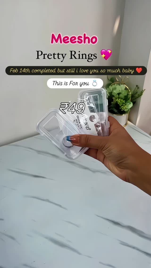 Beautiful Rings from meesho 💍💙❤️ #meesho #rings #love