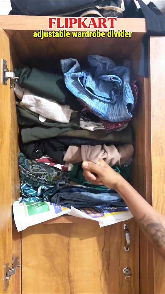 Wardrobe Divider ✨
wardrobe divider, closet organizer, cupboard partition, foldable wardrobe divider, shelf organizer, wardrobe space saver, clothing organizer, flipkart wardrobe accessory, wardrobe management, home storage organizer, cupboard divider, multi-layer wardrobe divider, wardrobe arrangement tool, closet space organizer
#wardrobedivider, #closetorganizer, #cupboarddivider, #storagesolutions, #homesetup, #wardrobeorganization, #homedecorindia, #flipkartfinds, #flipkartshopping, #spacesaver, #homeessentials, #organizerideas, #neatandcleanhome, #storagehacks, #closetarrangement