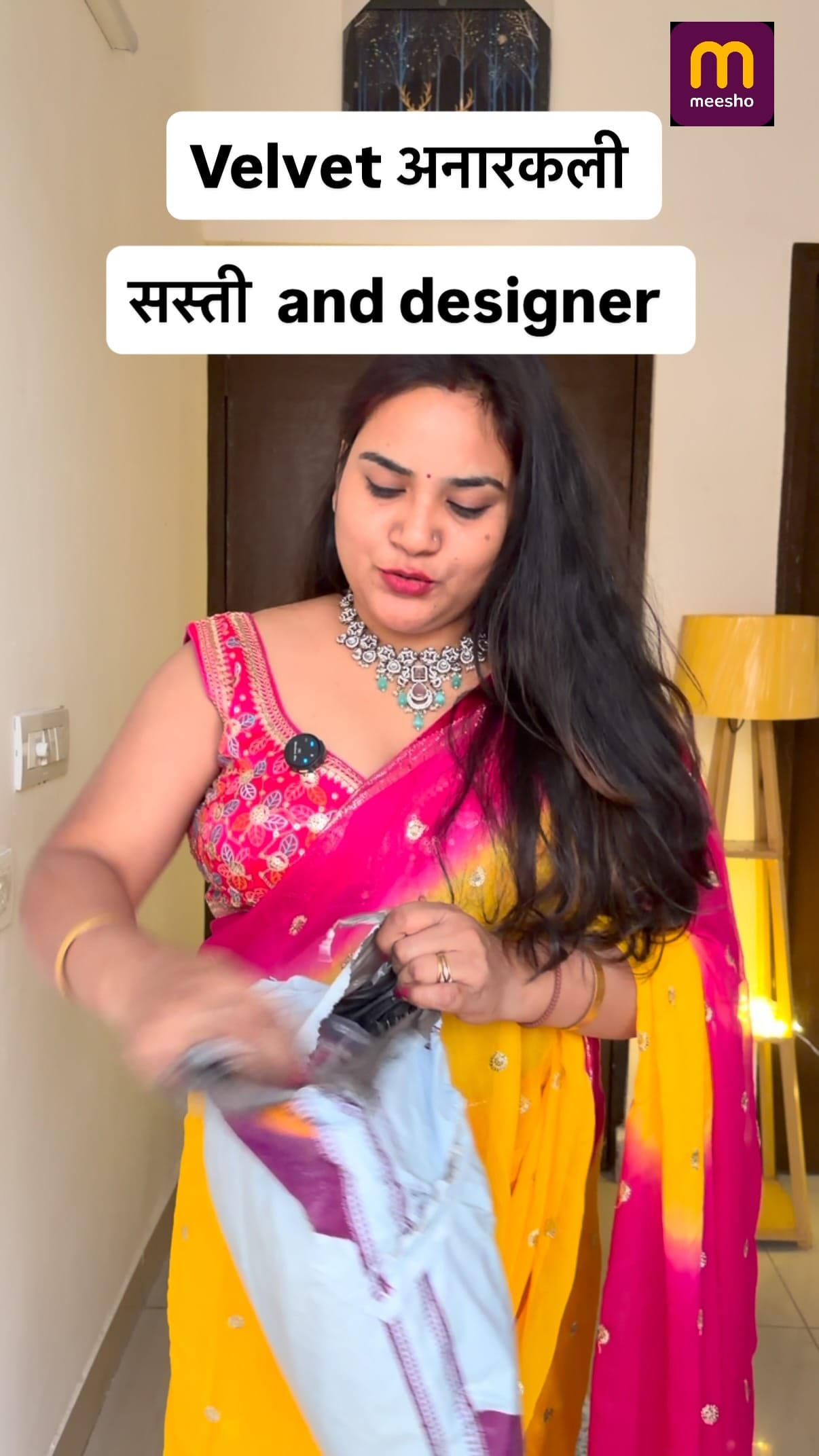 Follow and type link 
designer anarkali under 700 from meesho @meeshoapp