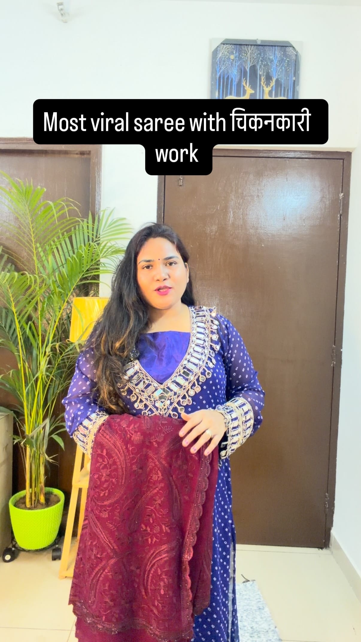 Follow and type link
Most viral saree with chikankari work 
#meesho #myntra