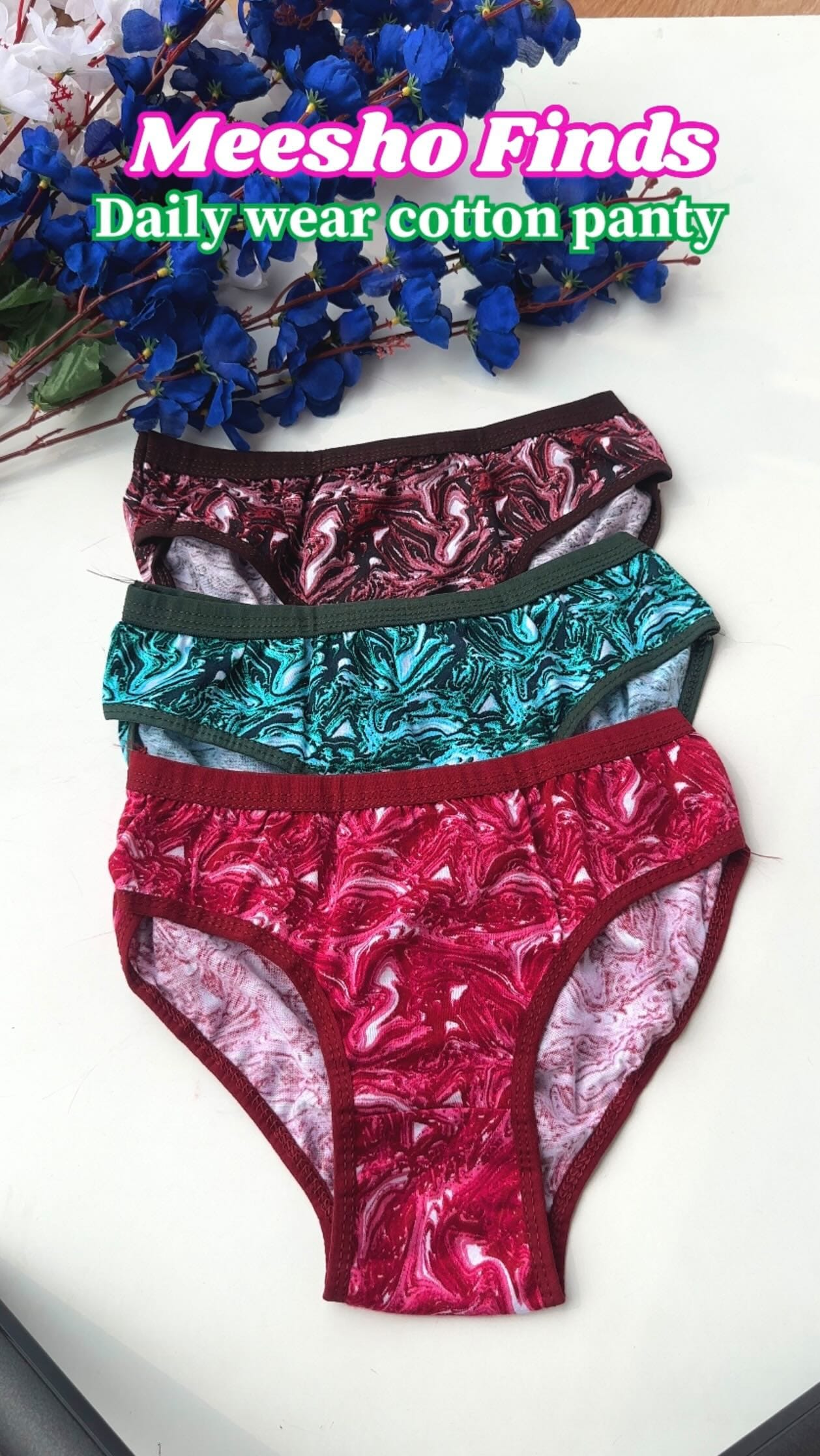 Laycra cotton panty 🔗
.
.
Follow for @fashionwithnimmo 
.
.
Panties, panty, woman panty, daily wear, cotton panty, affordable, must buy, meesho finds 
#pantie #pantys #pants #panties #langerie #langeries #woman #dailywear #meesho #meeshofinds #meeshohaul