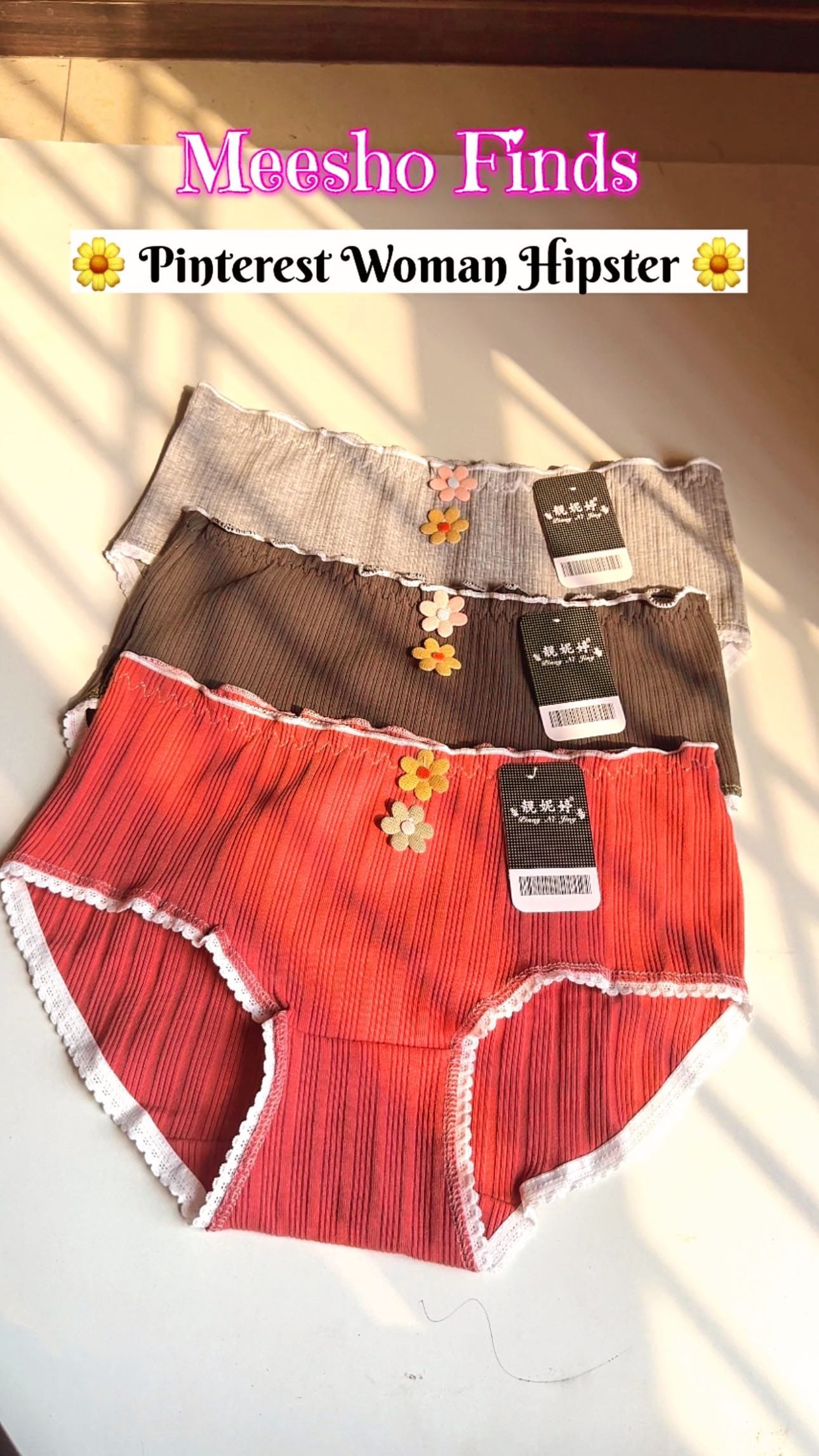 Pinterest Woman Hipster Set😍
.
.
Comment down for direct “link” 🔗 
.
.
( panty, woman panty, hipster, inner wear, good quality, best for woman’s, comfortable, soft, affordable, budget friendly, must buy, must have, meesho haul, meesho finds )
.
.
#panty #pantys #hipster #woman #innerwear #innerwears #hipsters #innerwearcollection #goodquality #meeshoapp #meeshofashion #meeshofinds #affordable #mustbuy #instareels #viral