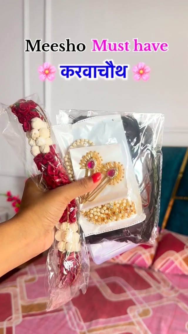 Karwachauth must have 🌸
.
.
#karwachauth #karwachauthlook #karwachauthspecial #musthave #musthaveitems #meesho #meeshofinds #viral #viralvideos