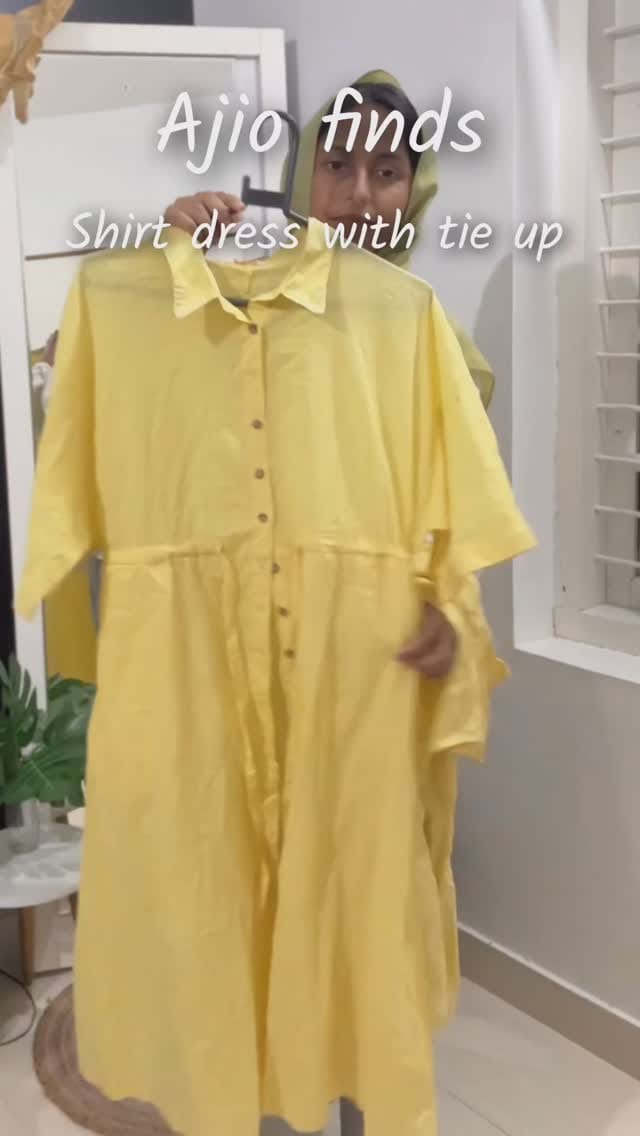 Casual Eid outfit 🌙✨
Summer friendly pure cotton button down shirts dress with tie up ❤️from ajio at lowest price 😍grab it now 💕Follow &comment for link 💕 
#trending #reelsvideo #reelsinstagram #reels #trendingreels ##trending #outfit #outfits #ajio #ajiolife #ajiofashion #lookbook #ootd #ootdfashion #reelsvideo #reelsinstagram #reels #trendingreels. #eid #eidoutfit #eidoutfits #eidcollection2025 #eidcollection #eidinspo #eid2025