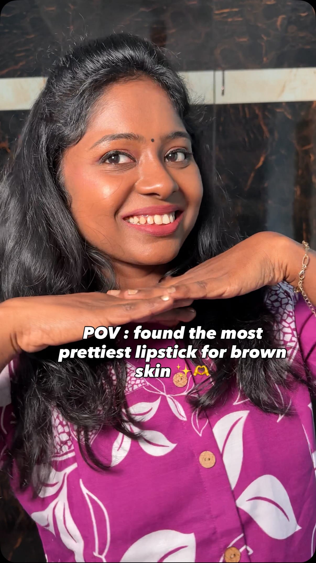 Comment “MLBB” for the link ✨🫶
Lipstick from @mamaearth.in Carnation Nude
Lip liner from @officialswissbeauty Cherry Brown 
nude lipstick for Indian skin, pink nude for brown skin, MLBB lipstick, affordable nude lipstick India, deep skin lipstick shade, best nude lipstick India, lipstick for dusky skin, brown skin nude shade, viral lipstick shade, universal nude lipstick, luxury nude lipstick dupe, creamy lipstick for Indian skin, best pink nude shade India, matte lipstick for brown girls, affordable luxury makeup, non ashy nude lipstick, nude lipstick for melanin skin, perfect everyday lip shade, best lipstick for brown girls
#nudelipstick #brownskinbeauty #deepskinmakeup #indianskintone #lipstickswatch #viralmakeup #melaninmakeup #makeupforbrowngirls #affordablemakeupindia #lipstickreview #browngirlapproved #nudeshade #makeupreelindia #viralbeautyfinds #chennaiinfluencer #beautycommunity #fypシ #explorepage✨