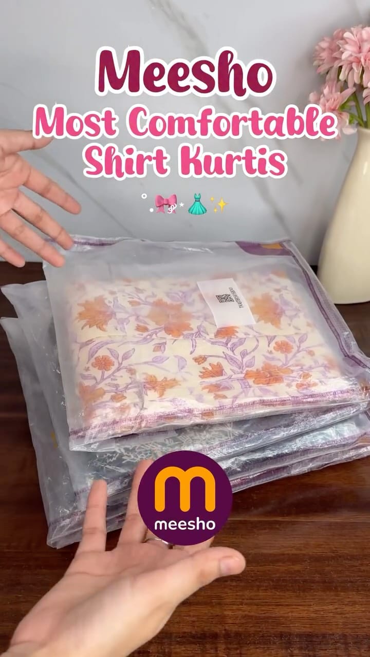 Comment pp for link 🔗 
or join my broadcast channel for all the links
.
Most Comfortable Shirt Kurtis
.
Follow @farhanaaz.fn for more
.
.
#meesho #shopping #onlineshopping #link #happyshopping