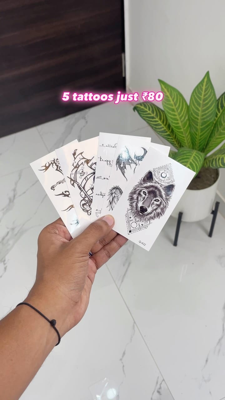 5 tattoo just Rs80
#tattoo #temporarytattoo