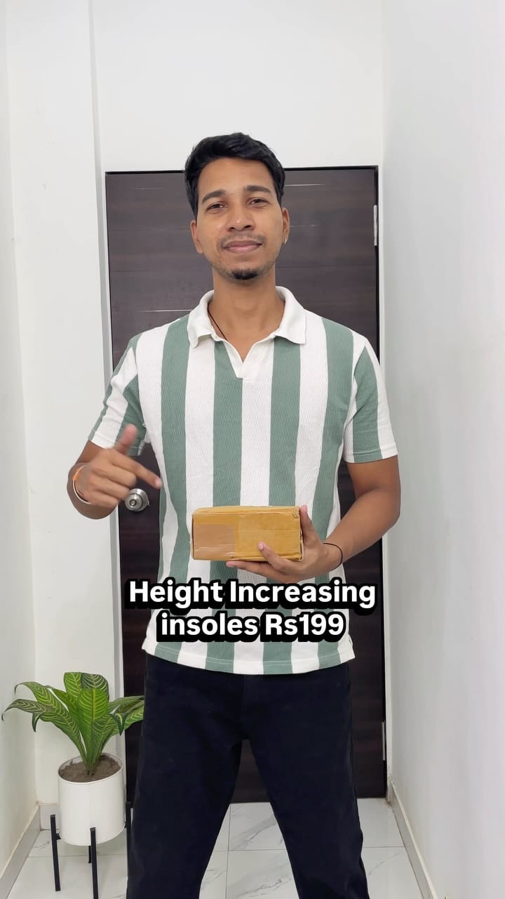 Height increase insole Rs199
#shoes #heightincrease