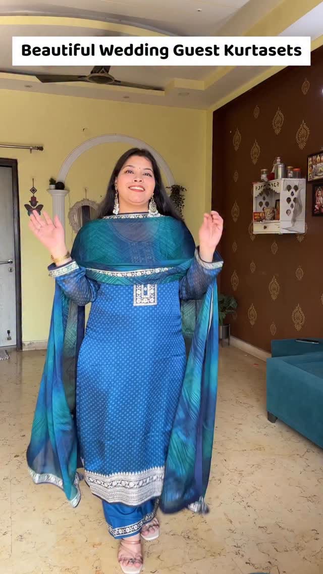 Beautiful wedding guest Kurtasets💕